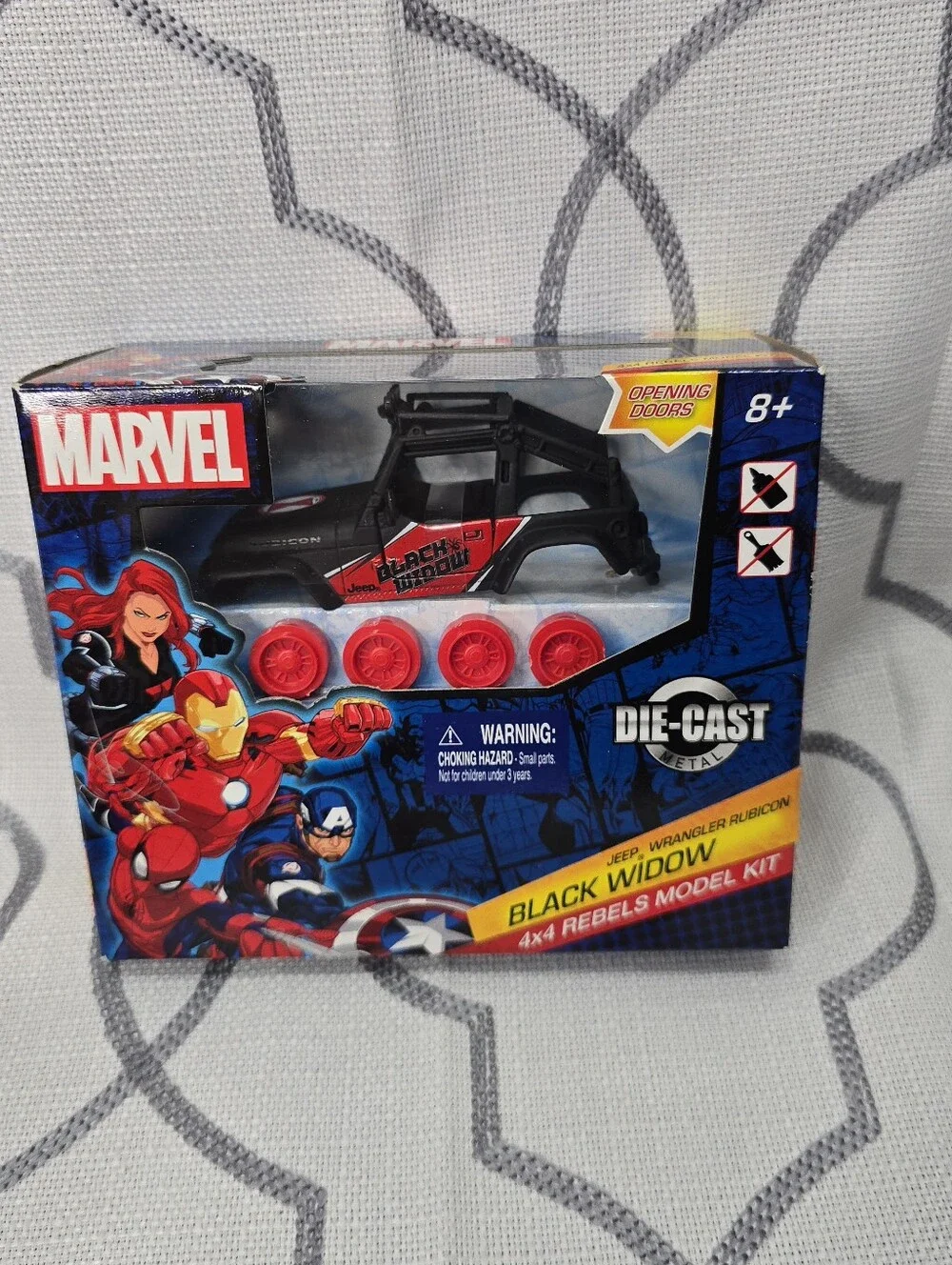 Marvel Avengers 4x4 Rebels Set 3 Model Kit Spider-man Iron Man Black Widow New
